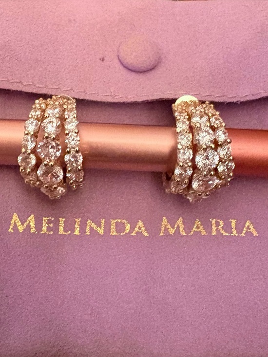 Melinda Maria Jewelry - Melinda Maria Huggie Earrings NWOT